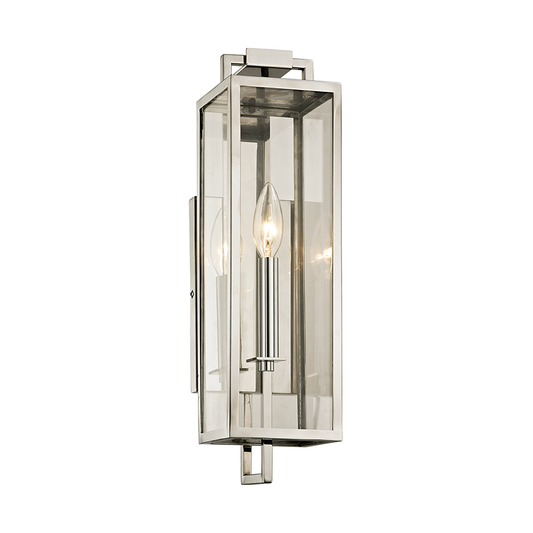 Beckham Wall Sconce - 1-Light - Stainless Steel - Troy Lighting B6531-SS