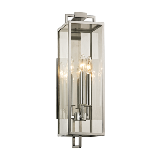 Beckham Wall Sconce - 3-Light - Stainless Steel - Troy Lighting B6532-SS