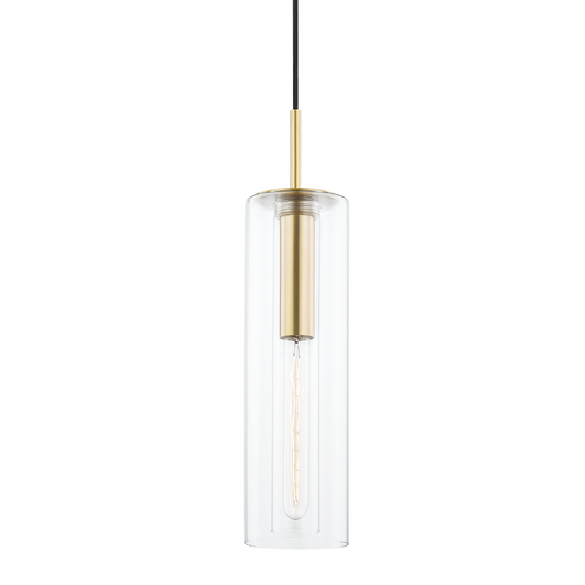 Belinda Pendant - 1-Light - Aged Brass - Mitzi H415701B-AGB