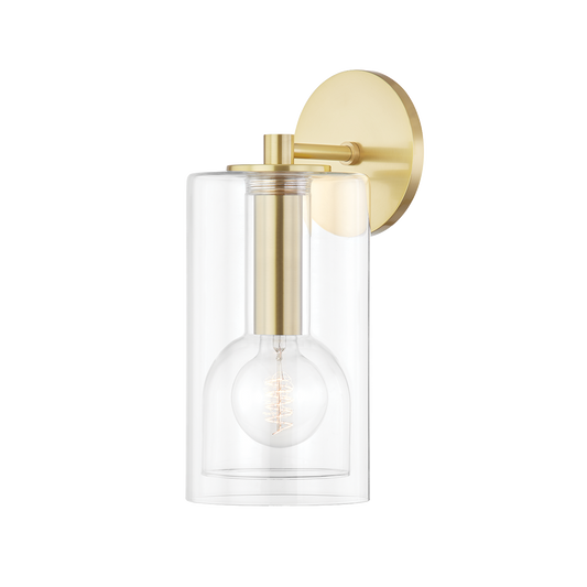 Belinda Wall Sconce - 1-Light - Aged Brass - Mitzi H415101A-AGB