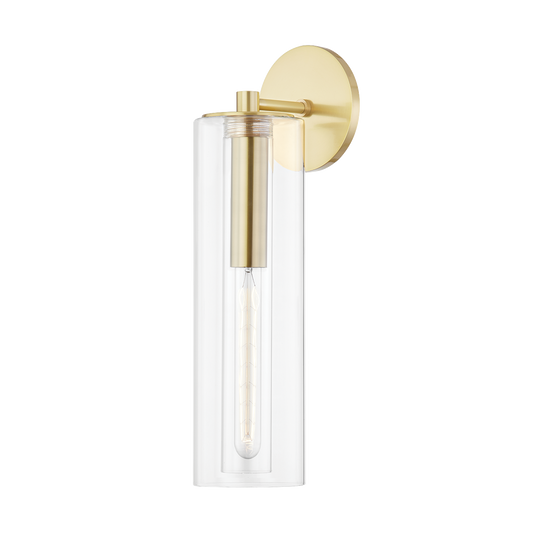 Belinda Wall Sconce - 1-Light - Aged Brass - Mitzi H415101B-AGB