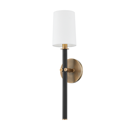 Belvedere Wall Sconce - 1-Light - Patina Brass - Troy Lighting B2819-PBR/TBK
