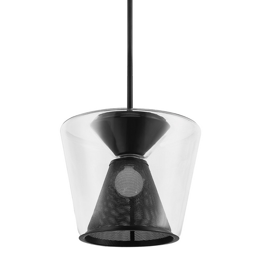 Berlin Pendant - 1-Light - Soft Black - Troy Lighting F5852-SBK
