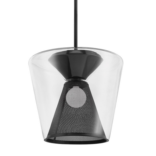 Berlin Pendant - 1-Light - Soft Black - Troy Lighting F5853-SBK