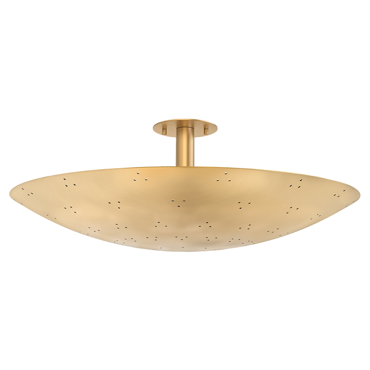 Bern Flush Mount - 3-Light - Vintage Brass by Hudson Valley Lighting