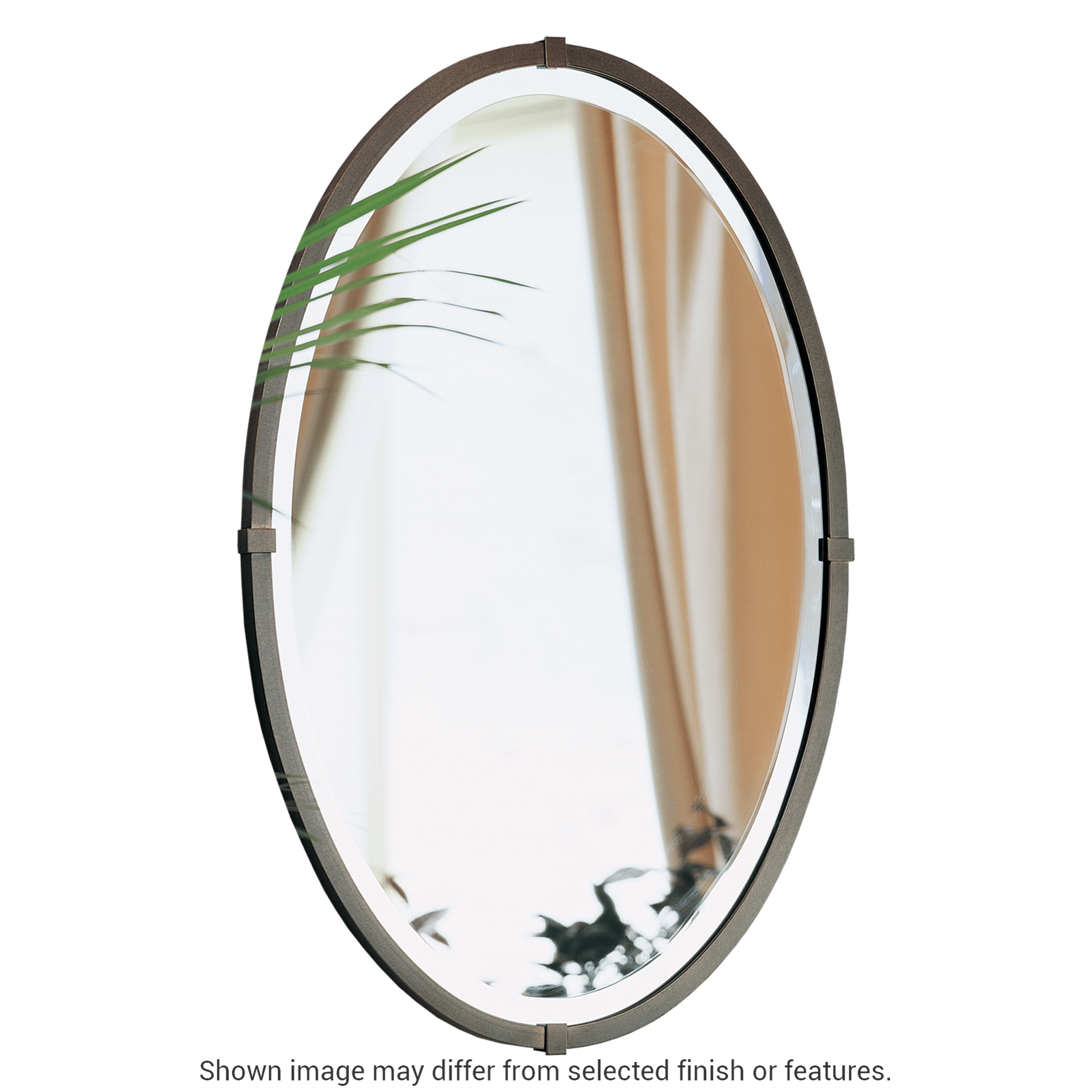Beveled Oval Mirror - White by Hubbardton Forge