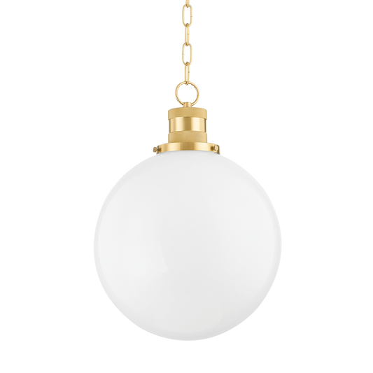 Beverly Large Pendant - 1-Light - Aged Brass - Mitzi H770701L-AGB