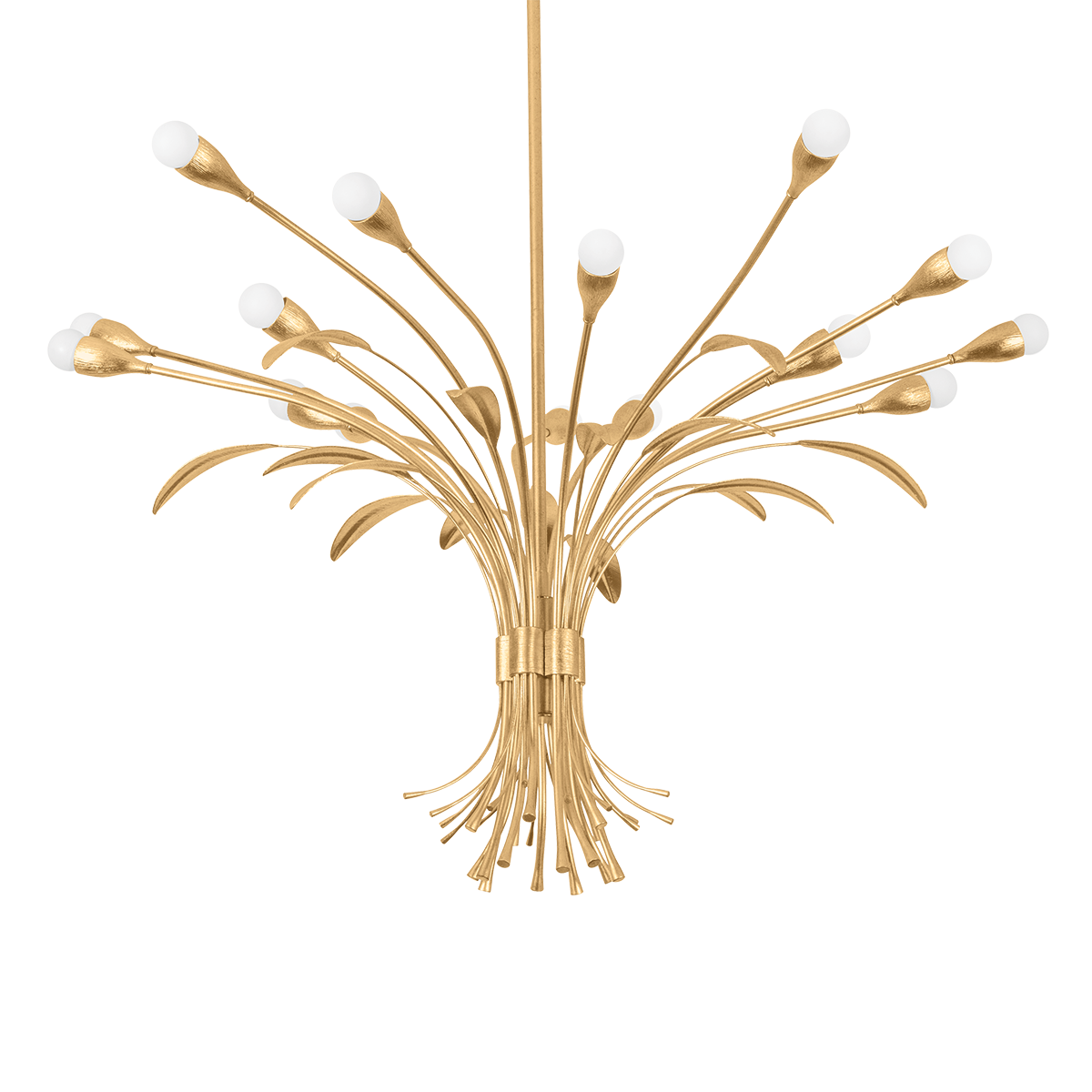 Bilston Chandelier - 15-Light - Vintage Gold Leaf by Hudson Valley Lighting