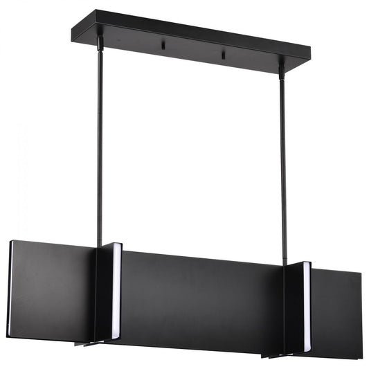 Blaine - 38 Inch LED Island Pendant - Matte Black - Acrylic Lens - Satco 62-2161