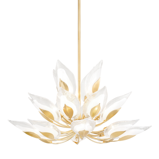 Blossom Chandelier - 20-Light - Gold Leaf by Hudson Valley Lighting