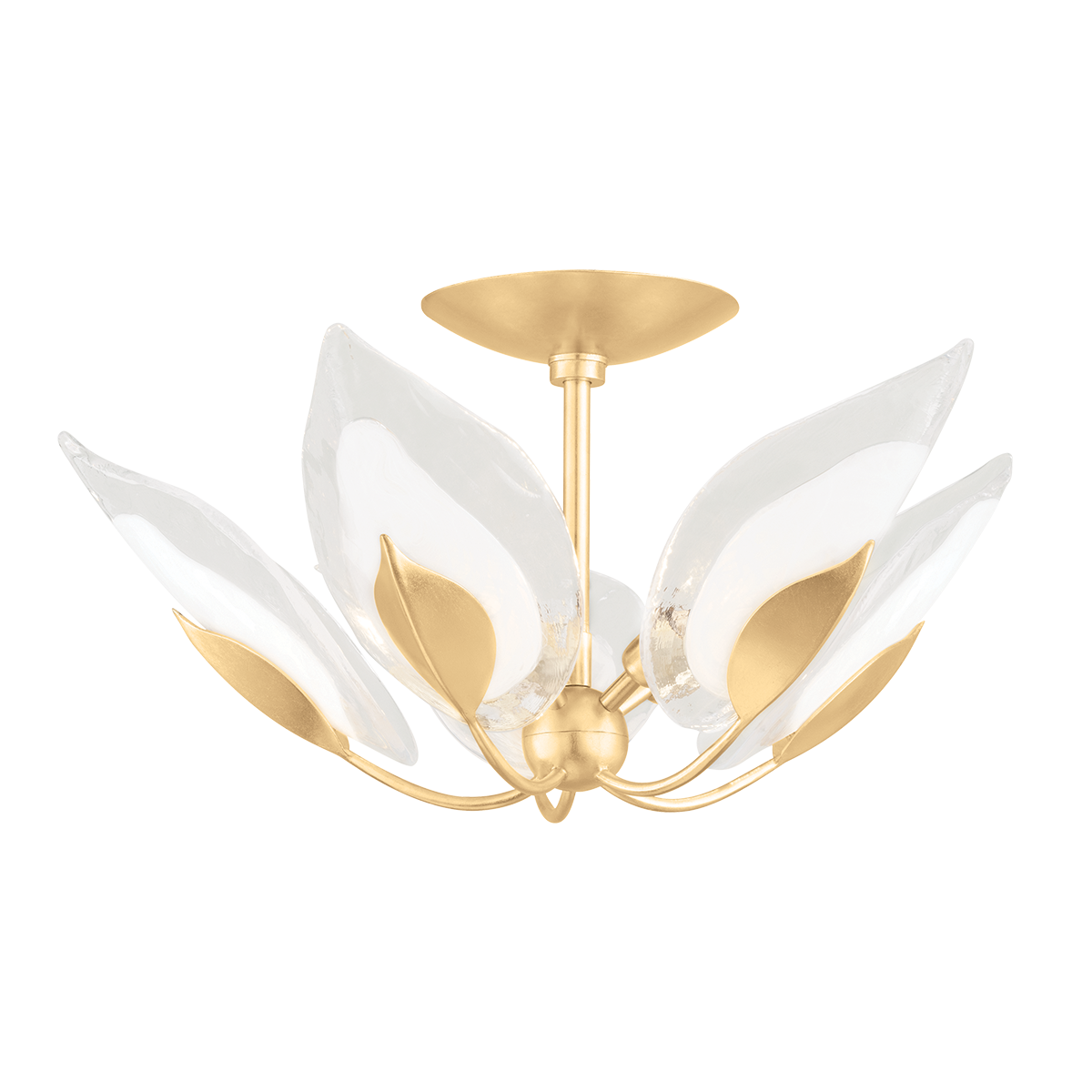 Blossom Semi Flush - Gold Leaf by Hudson Valley Lighting