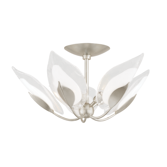 Blossom Semi Flush - Silver Leaf by Hudson Valley Lighting