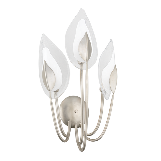 Blossom Wall Sconce - 3-Light - Silver Leaf by Hudson Valley Lighting