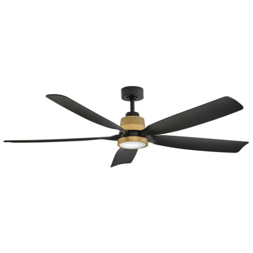 Bodin 64" LED Smart Fan - Heritage Brass with Matte Black Accents by Hinkley Lighting