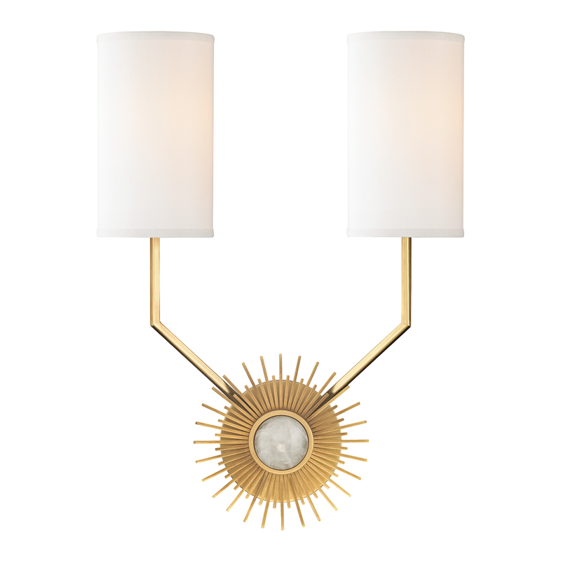 Borland Wall Sconce - Aged Brass by Hudson Valley Lighting