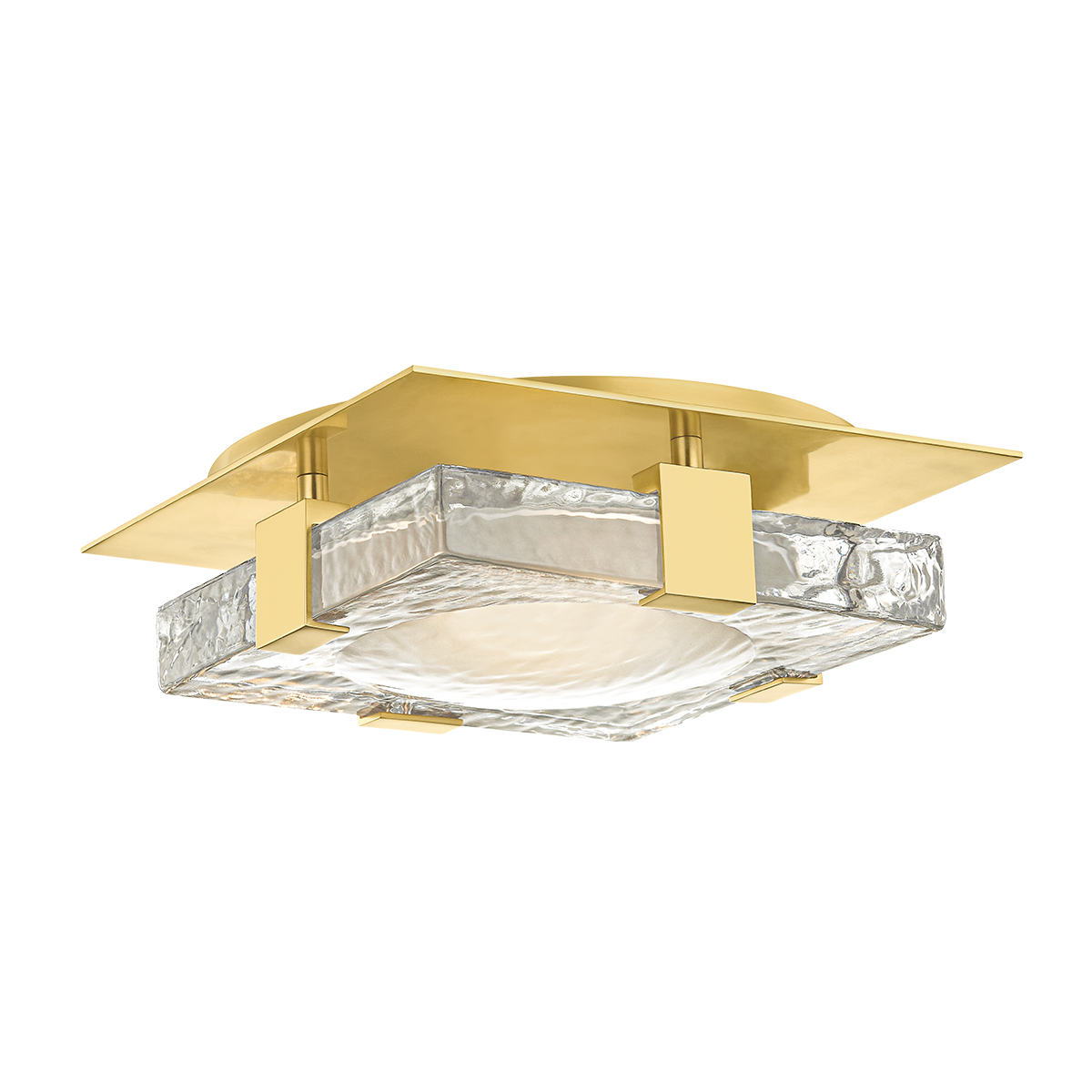 Bourne Large Semi-Flush - Aged Brass by Hudson Valley Lighting