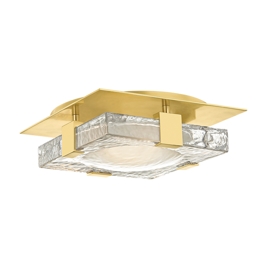 Bourne Large Semi-Flush - Aged Brass by Hudson Valley Lighting