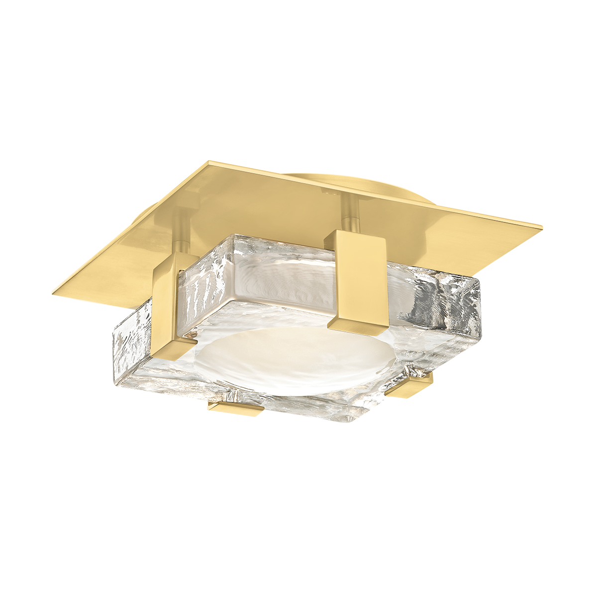 Bourne Semi-Flush - Aged Brass by Hudson Valley Lighting