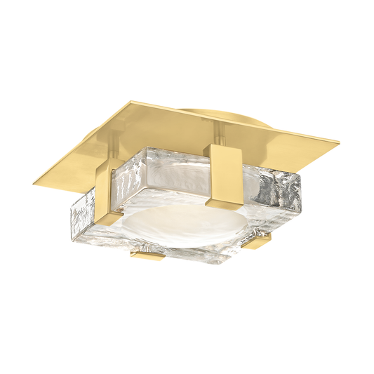 Bourne Semi-Flush - Aged Brass by Hudson Valley Lighting