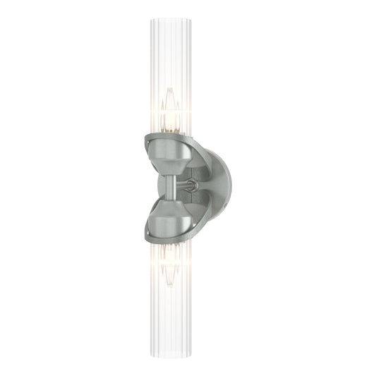 Bow 2-Light Bath Sconce - Vintage Platinum by Hubbardton Forge