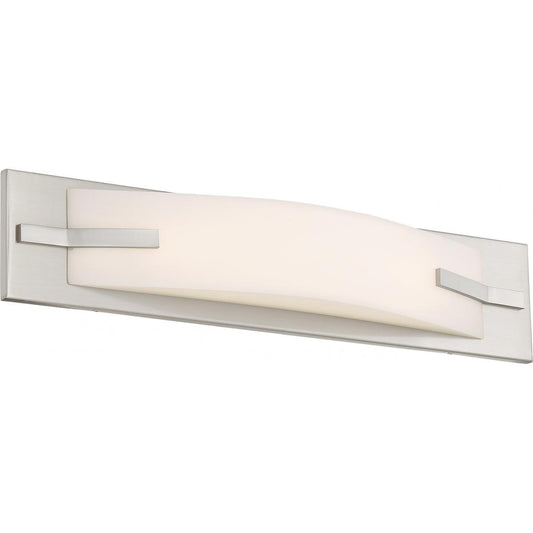 Bow - 20" LED Vanity with White Acrylic Diffuser - Brushed Nickel Finish - Satco 62-1081