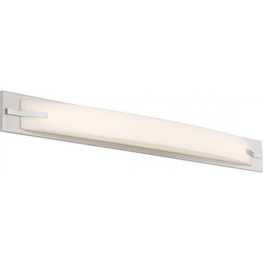 Bow - 43'' LED Vanity with White Acrylic Diffuser - Brushed Nickel Finish - Satco 62-1083