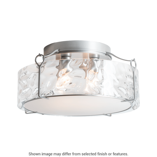 Bow Large Semi-Flush - White - Opal Glass by Hubbardton Forge