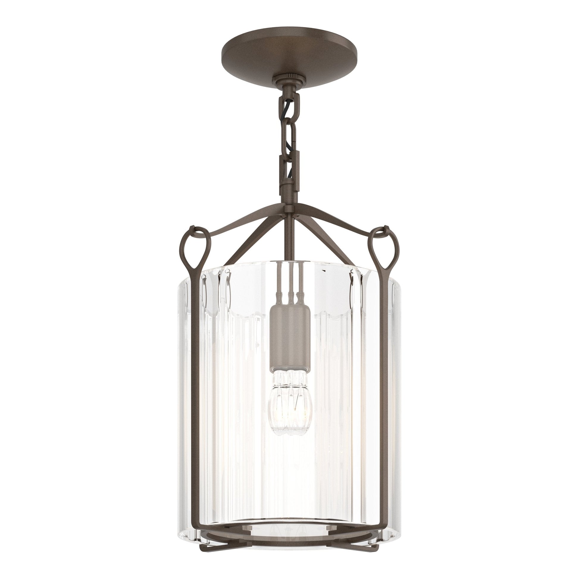 Bow Semi-Flush - Bronze - Clear Glass by Hubbardton Forge