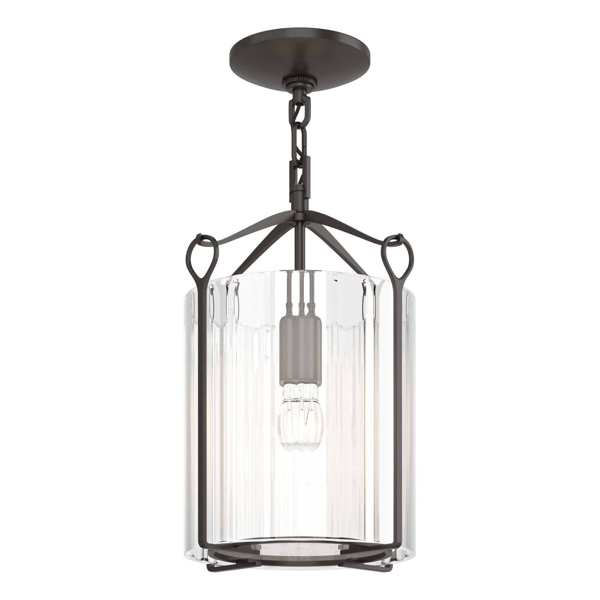 Bow Semi-Flush - Oil Rubbed Bronze - Clear Glass by Hubbardton Forge