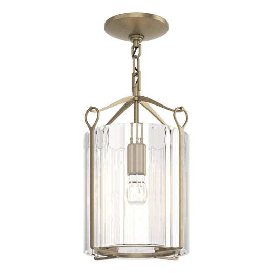 Bow Semi-Flush - Soft Gold - Clear Glass by Hubbardton Forge