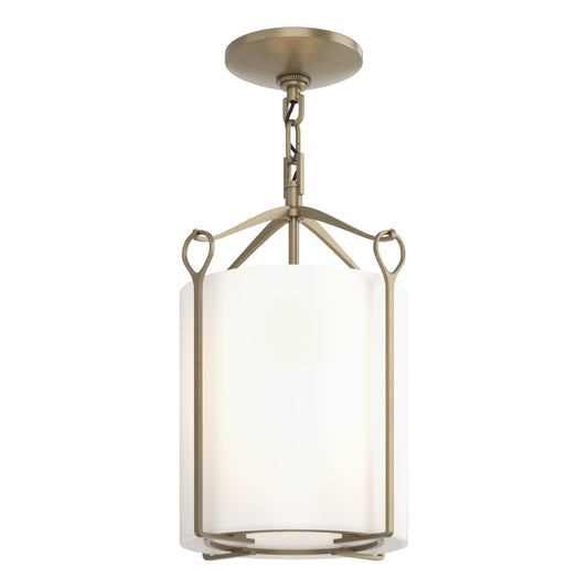 Bow Semi-Flush - Soft Gold - Opal Glass by Hubbardton Forge