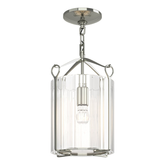 Bow Semi-Flush - Sterling - Clear Glass by Hubbardton Forge