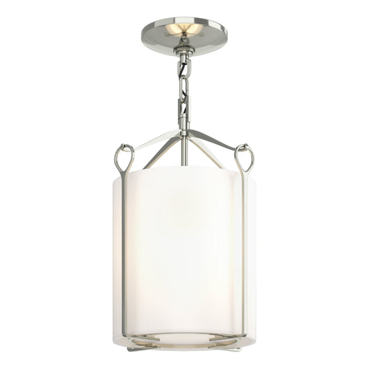 Bow Semi-Flush - Sterling - Opal Glass by Hubbardton Forge