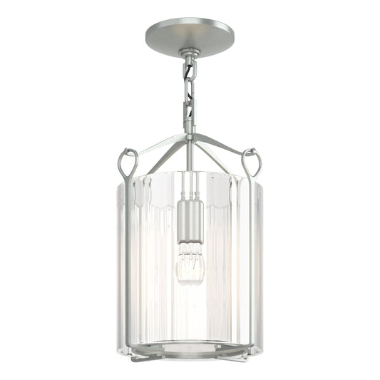 Bow Semi-Flush - Vintage Platinum - Clear Glass by Hubbardton Forge