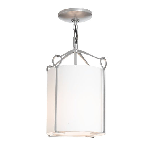 Bow Semi-Flush - Vintage Platinum - Opal Glass by Hubbardton Forge