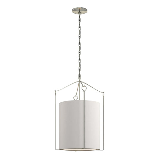 Bow Tall Pendant - Sterling - Flax Shade by Hubbardton Forge