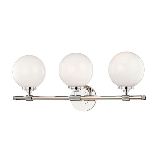 Bowery 3-Light Vanity Light - Polished Nickel by Hudson Valley Lighting