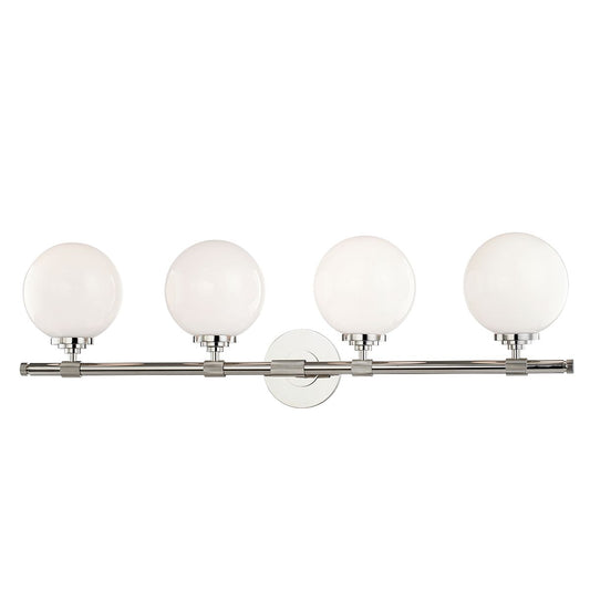 Bowery 4-Light Vanity Light - Polished Nickel by Hudson Valley Lighting