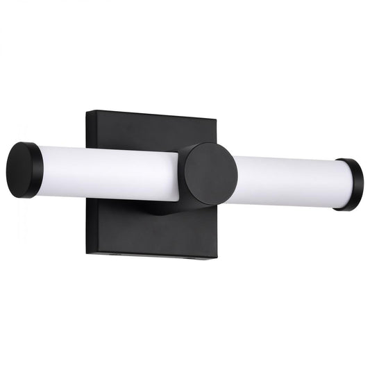 Bowman - 12 Inch LED Vanity - Matte Black - Acrylic Lens - Satco 62-2201