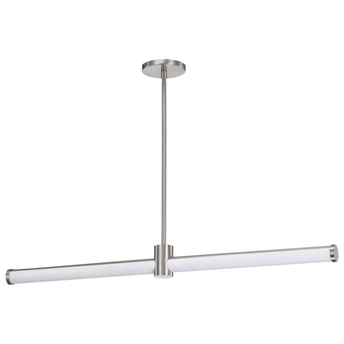 Bowman - 36 Inch LED Island Pendant - Brushed Nickel - Acrylic Lens - Satco 62-2272