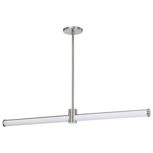 Bowman - 36 Inch LED Island Pendant - Brushed Nickel - Acrylic Lens - Satco 62-2272