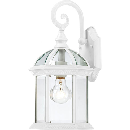Boxwood - 1 Light - 15" Outdoor Wall with Clear Seed Glass - Color retail packaging - Satco 60-3494