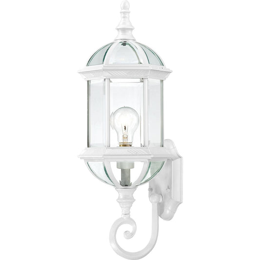Boxwood - 1 Light 22" Outdoor Wall with Clear Beveled Glass - Color retail packaging - Satco 60-3497