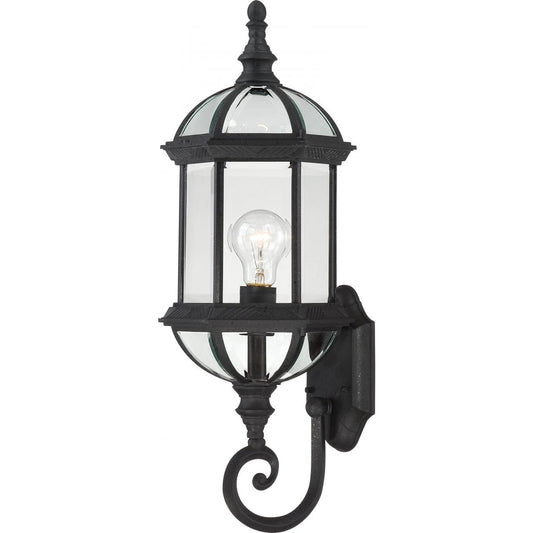 Boxwood - 1 Light 22" Outdoor Wall with Clear Beveled Glass - Color retail packaging - Satco 60-3499