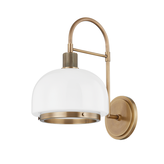 Bradbury Wall Sconce - 1-Light - Patina Brass - Troy Lighting B4115-PBR