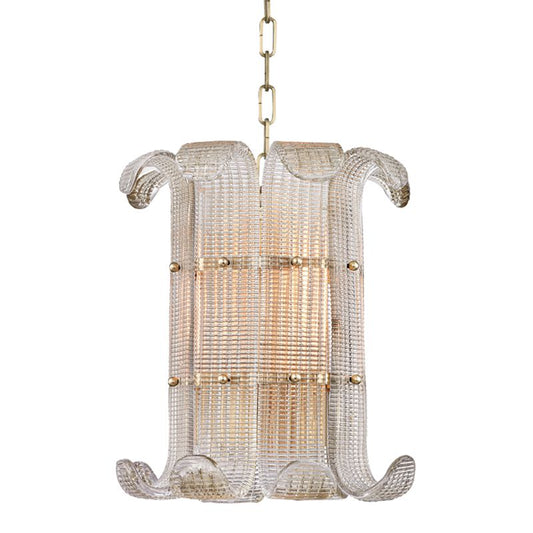 Brasher Pendant - Aged Brass by Hudson Valley Lighting