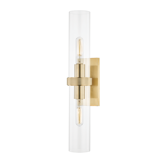 Briggs Wall Sconce - Aged Brass by Hudson Valley Lighting