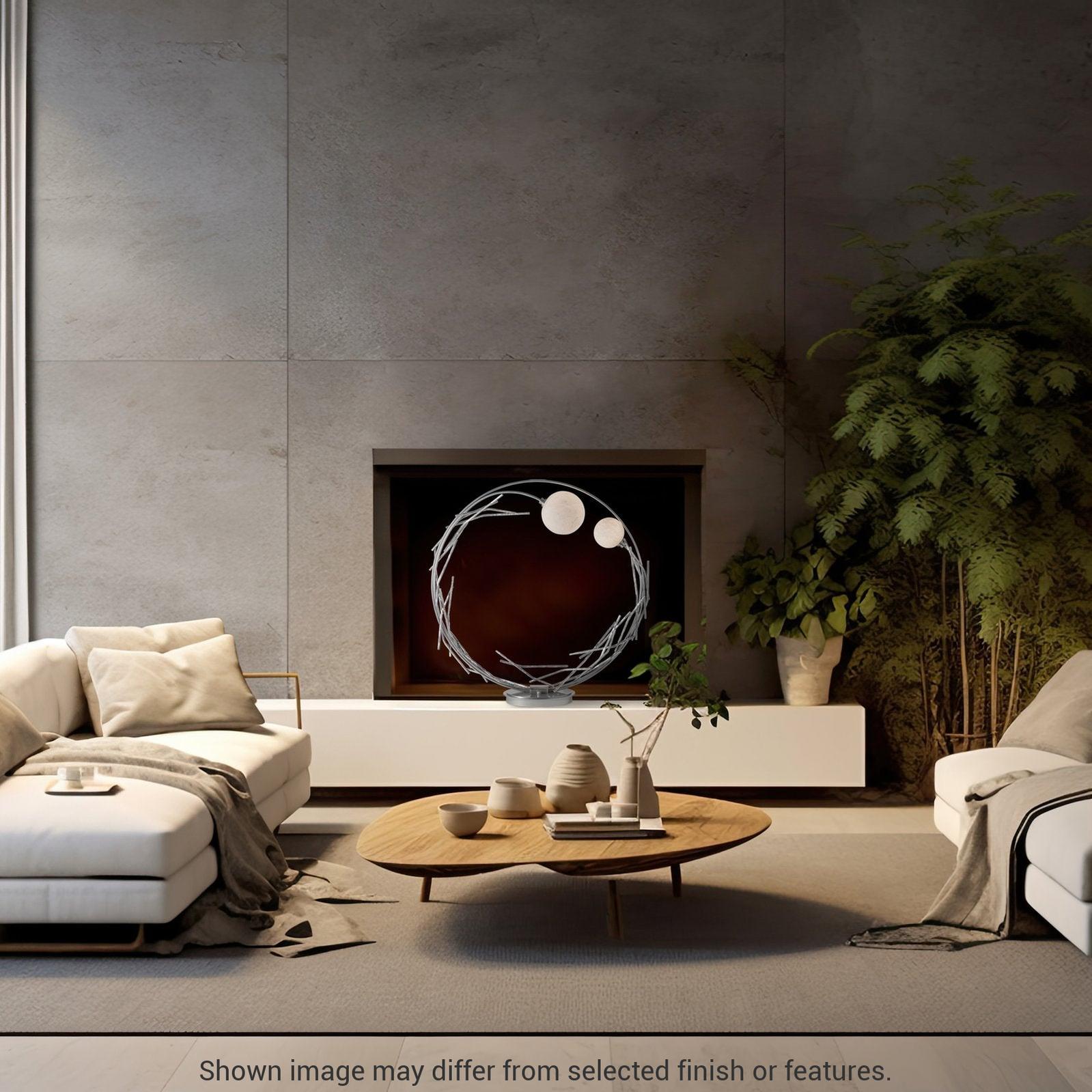 Brindille Ring Lamp - White by Hubbardton Forge