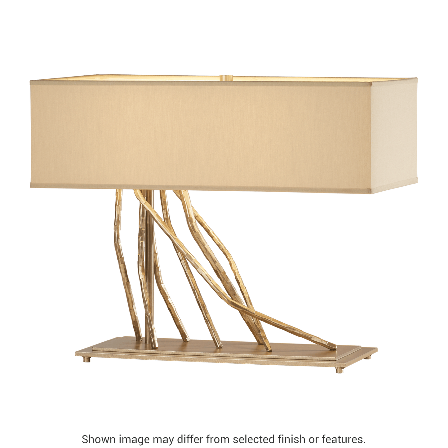 Brindille Table Lamp - White - Flax Shade by Hubbardton Forge