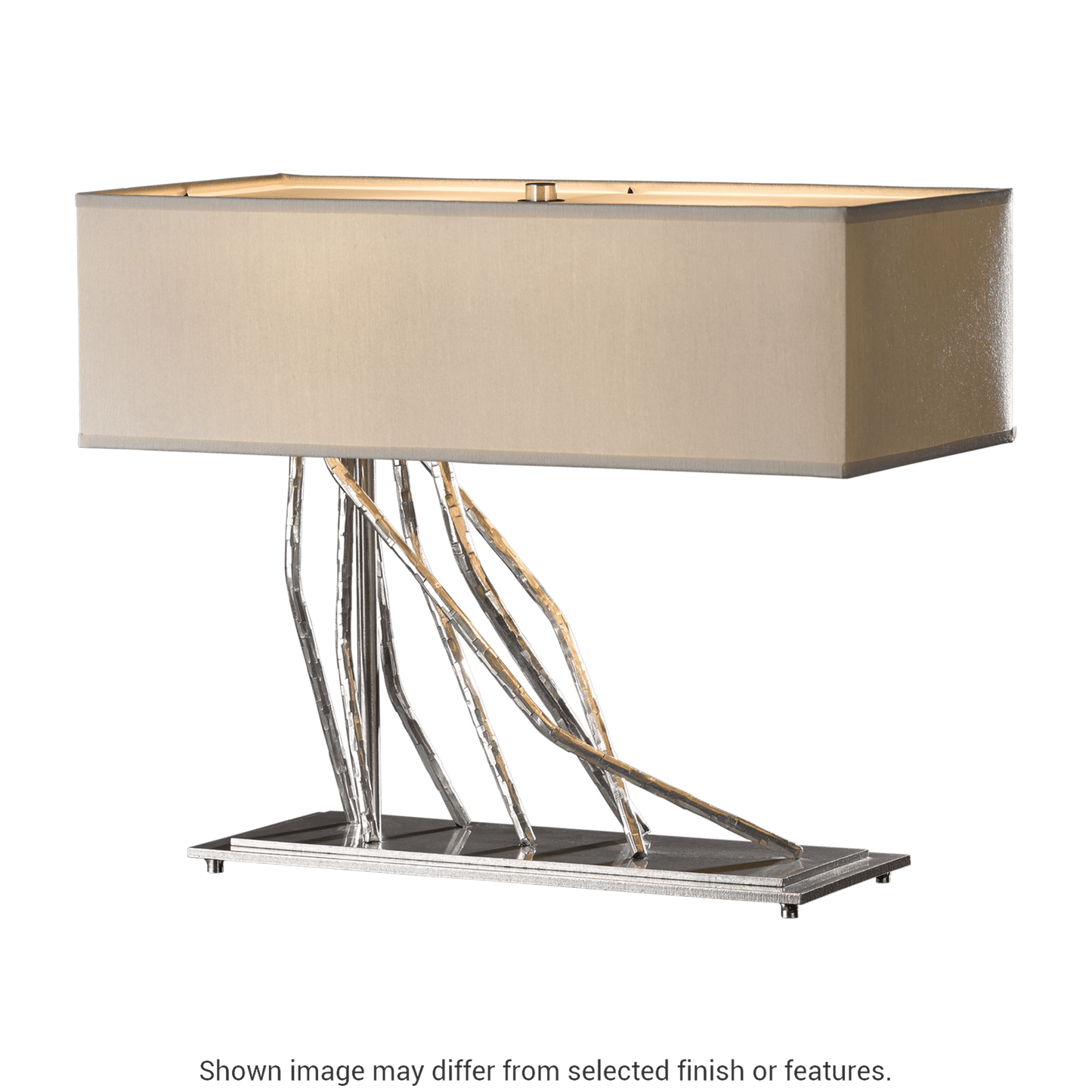 Brindille Table Lamp - White - Flax Shade by Hubbardton Forge
